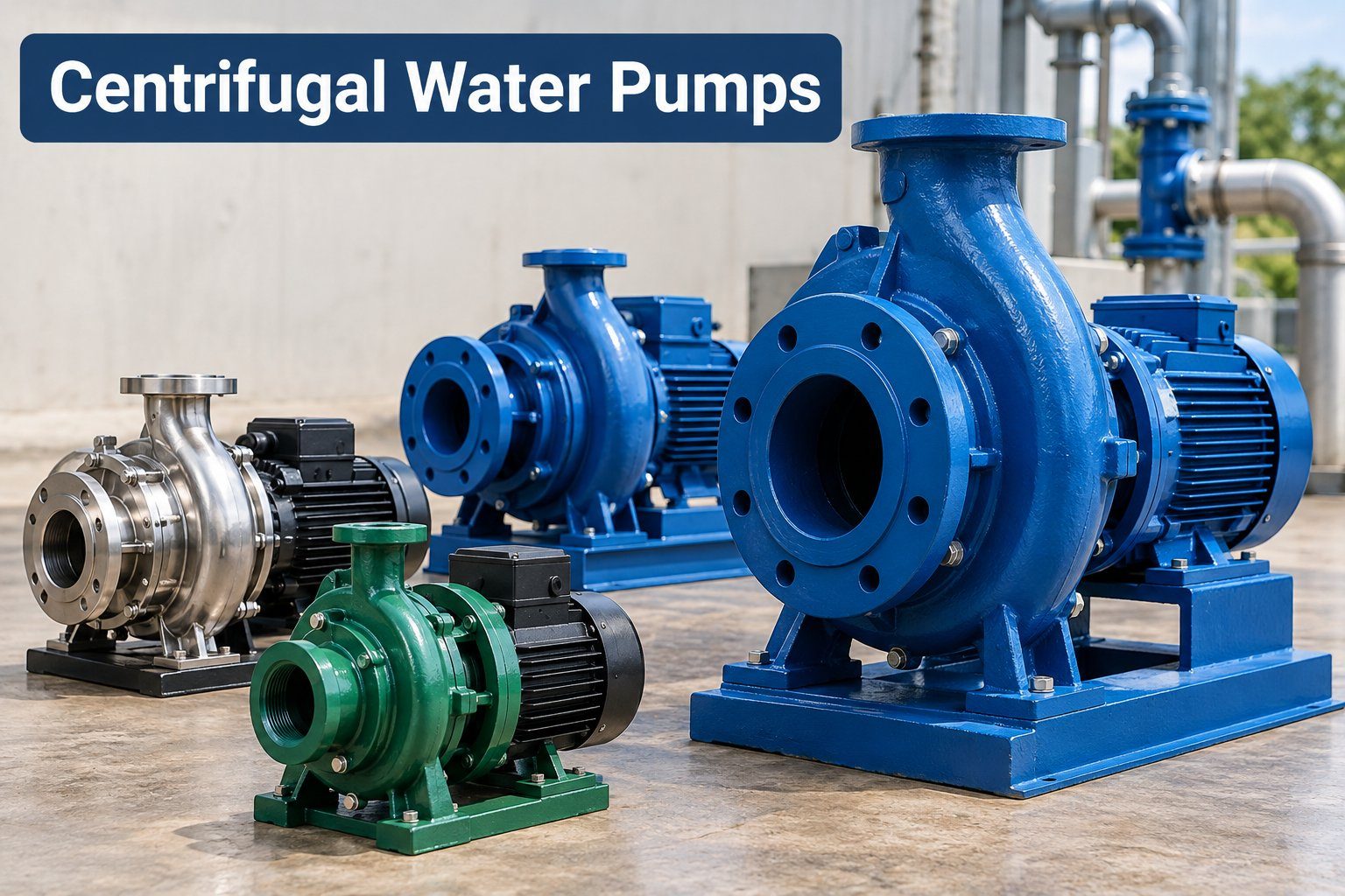 Centrifugal water pumps